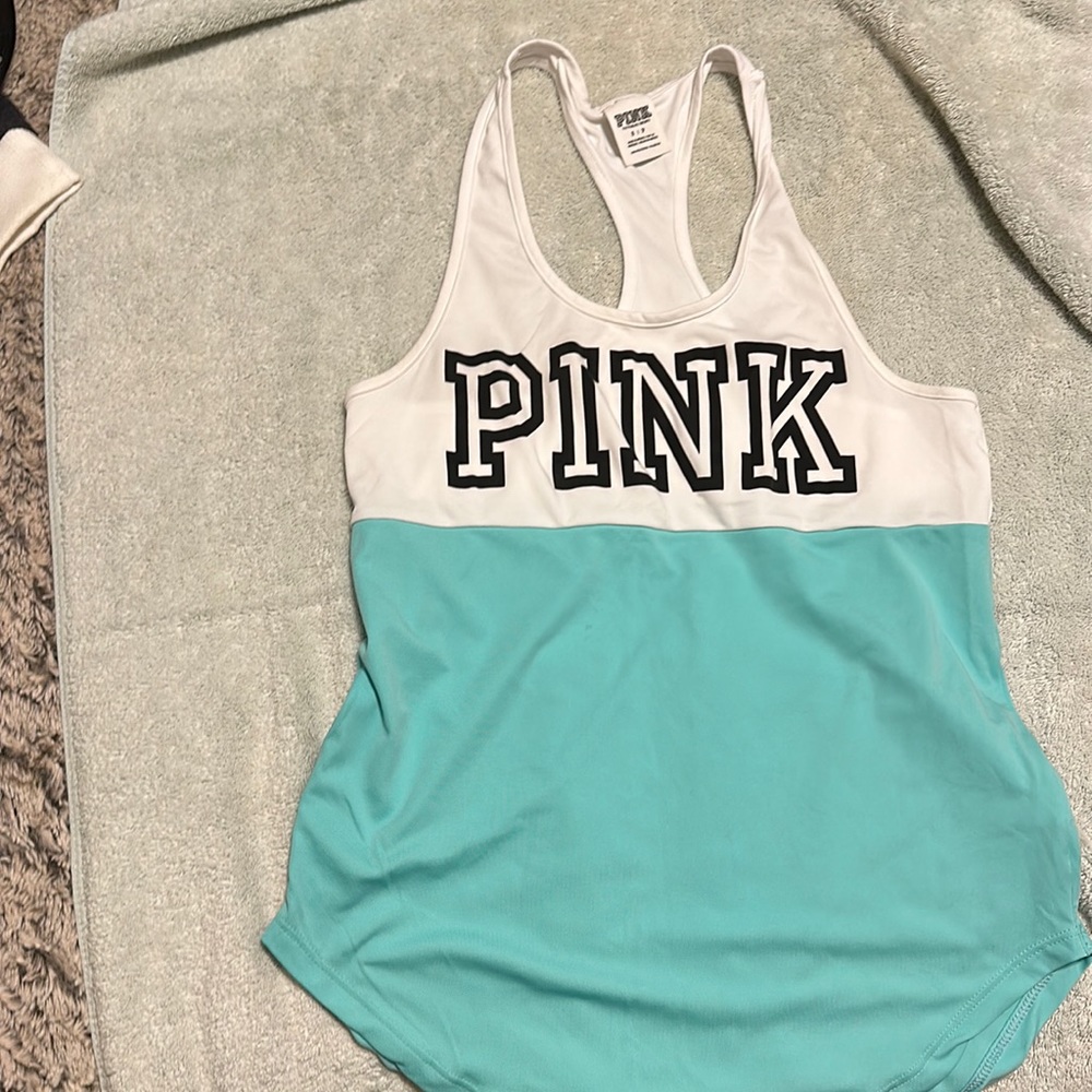 GUC Victoria’s Secret PINK tan top Small